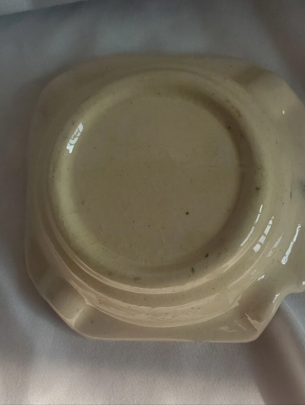 Talavera Style Vtg Hand-Painted Floral Ceramic Home Ashtray Trinket Dish Bowl